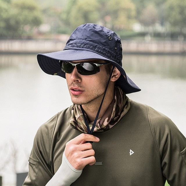 Summer Spring men's Bucket Hats big Wide Brim fishing hats for men women Hiking Sombrero Gorro male sun Hat