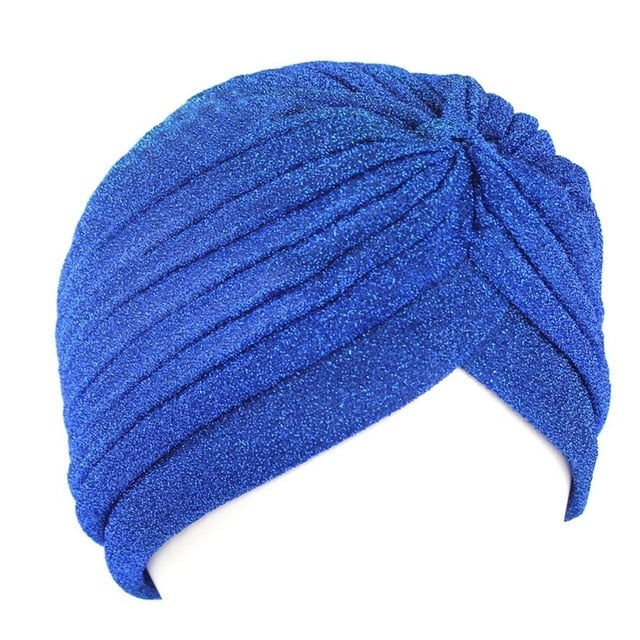 Women New Bandanas Turban Winter Knit Turban Cap Center Cross Hair Scarfs Boho Knotted Bandana Muslim Hat Warm Turban