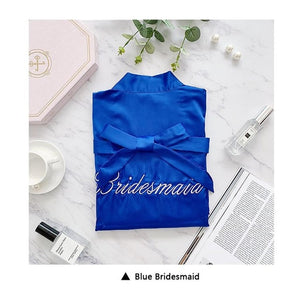 Chinese Women Rayon Embroidery Bride Bridesmaid Kimono Bathrobe Dress Sexy Mini Sleep Nightshirt Sleepwear Wedding Robes S0102