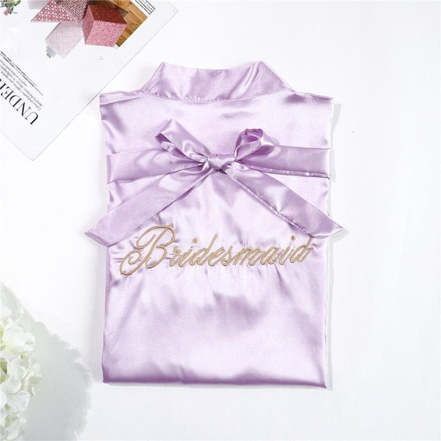 Chinese Women Rayon Embroidery Bride Bridesmaid Kimono Bathrobe Dress Sexy Mini Sleep Nightshirt Sleepwear Wedding Robes S0102