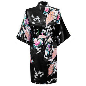 Large Size XXXL Female Robe Kimono Bathrobe Gown With Belt Print Flower Sleepwear Sexy Nightgown Nightwear Lady Wedding Gift