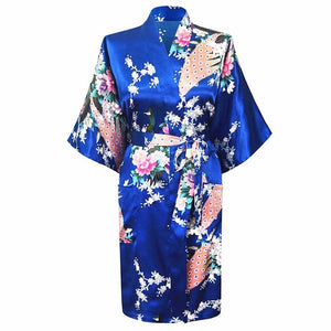 Large Size XXXL Female Robe Kimono Bathrobe Gown With Belt Print Flower Sleepwear Sexy Nightgown Nightwear Lady Wedding Gift