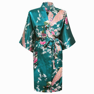 Large Size XXXL Female Robe Kimono Bathrobe Gown With Belt Print Flower Sleepwear Sexy Nightgown Nightwear Lady Wedding Gift