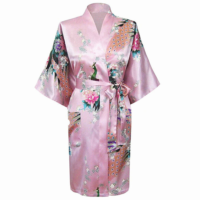 Large Size XXXL Female Robe Kimono Bathrobe Gown With Belt Print Flower Sleepwear Sexy Nightgown Nightwear Lady Wedding Gift