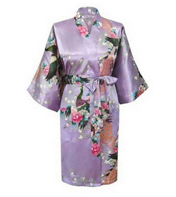 Large Size XXXL Female Robe Kimono Bathrobe Gown With Belt Print Flower Sleepwear Sexy Nightgown Nightwear Lady Wedding Gift